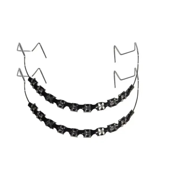 Fashionable tooth decoration set for unisex (Stainless steel) daily party wear - black