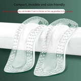1 Pair Silicone GEL Heel Protectors: Non-Slip Cushion Pads for High Heels - Clear / CHINA