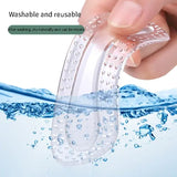 1 Pair Silicone GEL Heel Protectors: Non-Slip Cushion Pads for High Heels - Clear / CHINA