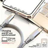 1PC 2PCS MFi Certified Fast Cable durable Nylon Braided Cord USB C to Lightning Cable Fast Charging Data for iPhone 14