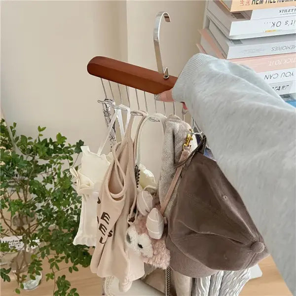 Multi-functional Bra & Tie Hanger: Sturdy 8-Tier Wardrobe Organizer for Camisoles & Belts