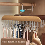 Multi-functional Bra & Tie Hanger: Sturdy 8-Tier Wardrobe Organizer for Camisoles & Belts