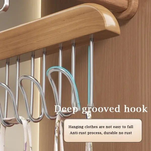 Multi-functional Bra & Tie Hanger: Sturdy 8-Tier Wardrobe Organizer for Camisoles & Belts