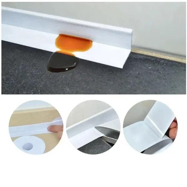 1pc Bathroom Waterproof Wall Stickers Sealing Tapes PVC Adhesive Sealing Strips Sink Edge Tape Kitchen Bathroom