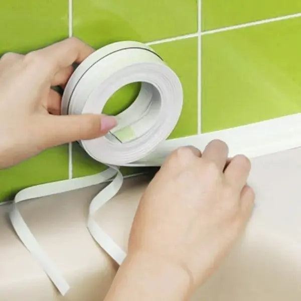 1pc Bathroom Waterproof Wall Stickers Sealing Tapes PVC Adhesive Sealing Strips Sink Edge Tape Kitchen Bathroom