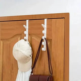 1pc Bedroom Door Hanger Clothes Hanging Rack Over The Door Plastic Home Storage Organization Hooks Purse Holder