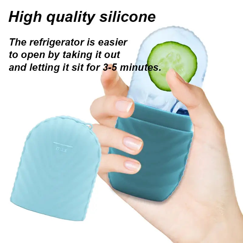 1pc facial beauty applicator skin care tools ice shaving massage facial beauty silicone ice mold.