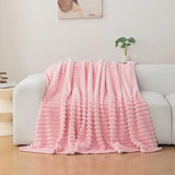 1pc flannel blanket - soft comfortable warm nap blanket Christmas exquisite gift blanket available in multiple colors