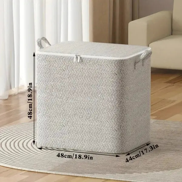 1pc Household Large Capacity Storage Bag Non-woven Material Closet Wardrobe Organizer Can Be Used For Quilt Clothing