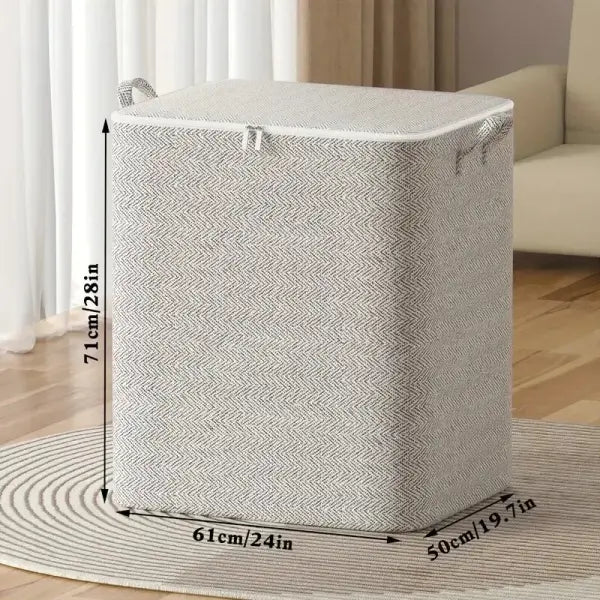1pc Household Large Capacity Storage Bag Non-woven Material Closet Wardrobe Organizer Can Be Used For Quilt Clothing