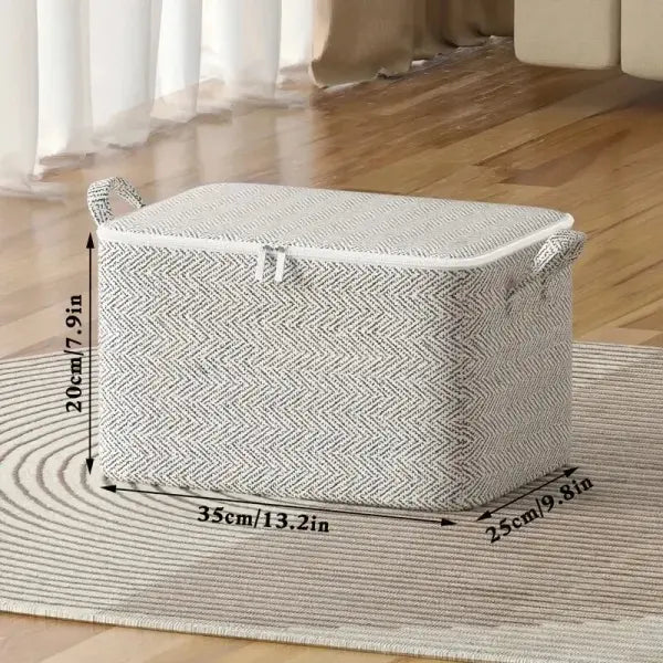 1pc Household Large Capacity Storage Bag Non-woven Material Closet Wardrobe Organizer Can Be Used For Quilt Clothing