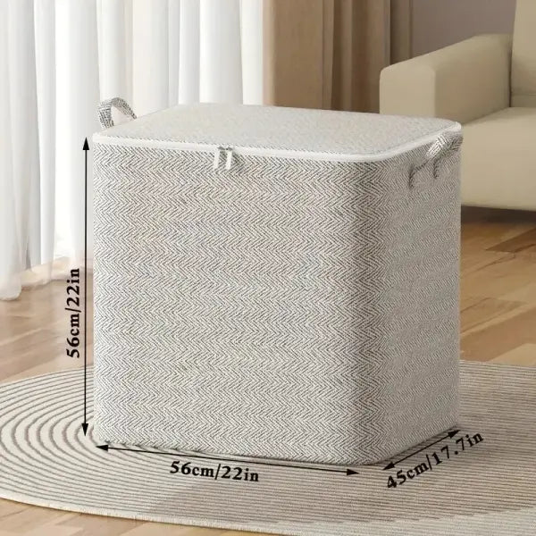 1pc Household Large Capacity Storage Bag Non-woven Material Closet Wardrobe Organizer Can Be Used For Quilt Clothing