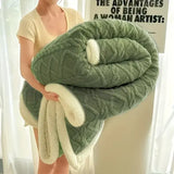 1pc Jacquard Sherpa Weighted Blanket 10lbs for Adults- Soft Warm and Thickened Calm Blanket for Ultimate Comfort