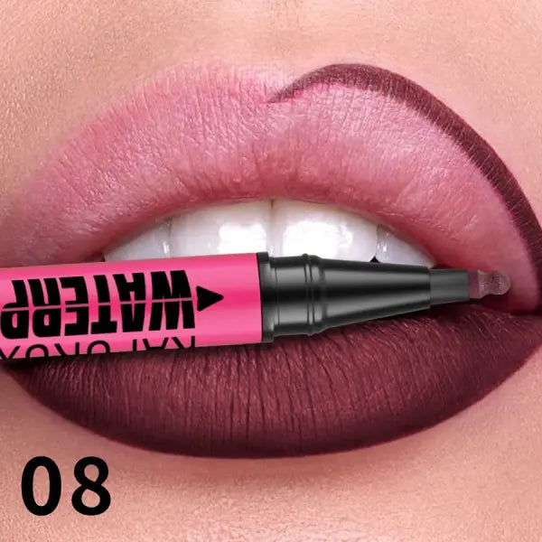 1PC Liquid Matte12-Color Lipliner Pencil Waterproof Plumping Stain Lipstick Natural Lip Liner Outline Lips Contour