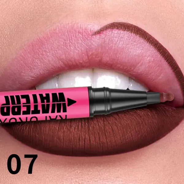 1PC Liquid Matte12-Color Lipliner Pencil Waterproof Plumping Stain Lipstick Natural Lip Liner Outline Lips Contour