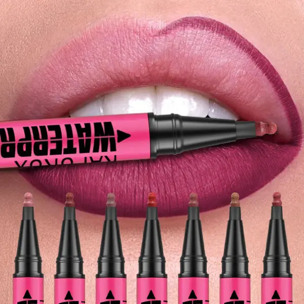 1PC Liquid Matte12-Color Lipliner Pencil Waterproof Plumping Stain Lipstick Natural Lip Liner Outline Lips Contour