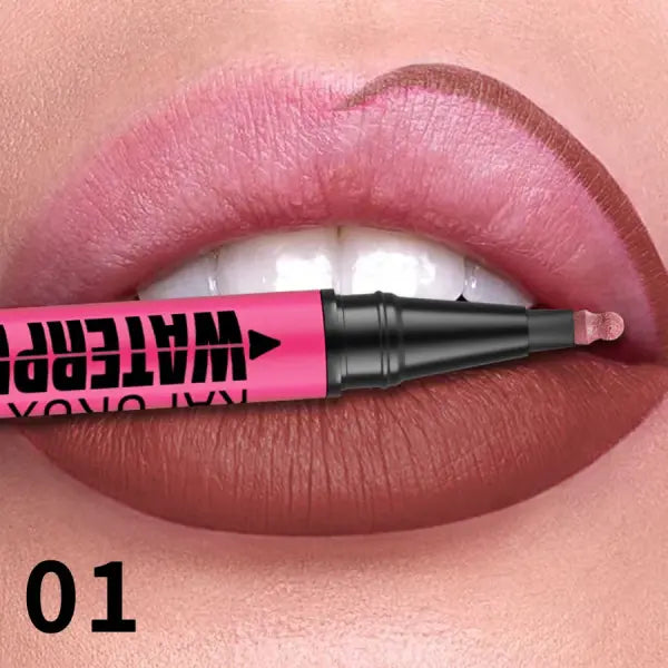1PC Liquid Matte12-Color Lipliner Pencil Waterproof Plumping Stain Lipstick Natural Lip Liner Outline Lips Contour