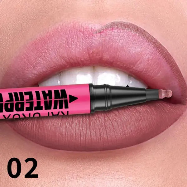 1PC Liquid Matte12-Color Lipliner Pencil Waterproof Plumping Stain Lipstick Natural Lip Liner Outline Lips Contour