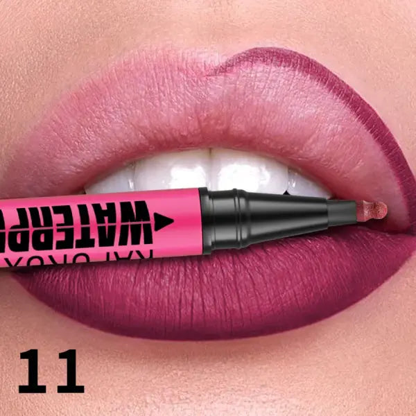 1PC Liquid Matte12-Color Lipliner Pencil Waterproof Plumping Stain Lipstick Natural Lip Liner Outline Lips Contour