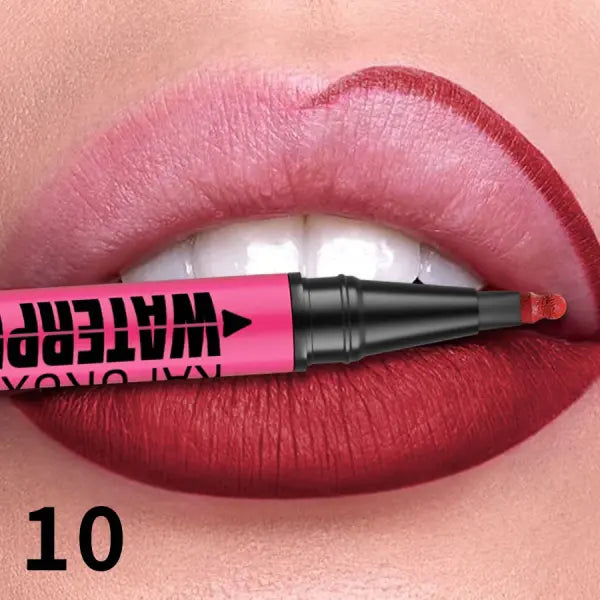 1PC Liquid Matte12-Color Lipliner Pencil Waterproof Plumping Stain Lipstick Natural Lip Liner Outline Lips Contour