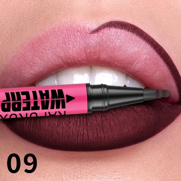 1PC Liquid Matte12-Color Lipliner Pencil Waterproof Plumping Stain Lipstick Natural Lip Liner Outline Lips Contour