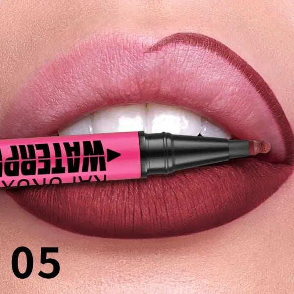 1PC Liquid Matte12-Color Lipliner Pencil Waterproof Plumping Stain Lipstick Natural Lip Liner Outline Lips Contour