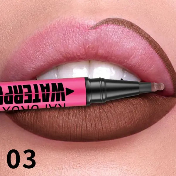 Waterproof Plumping Lip Liner 12 Color Pencil Natural Lip Makeup - 03 / China Mainland