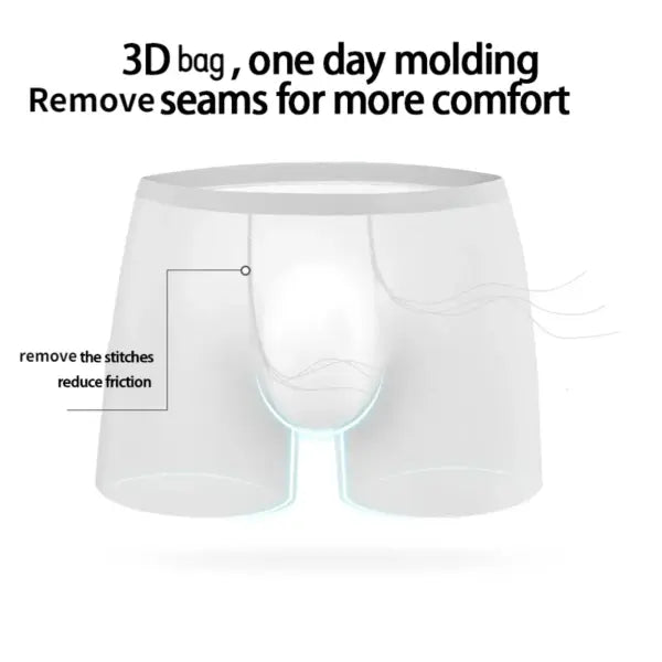 1pc Mens Boxers Shorts Ice Silk Men Panties Seamless Sexy Underwear Man Underpants Panties Male Antibacterial