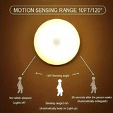 1pc Motion Sensor Night Light - Wireless LED Detector Lamp for Bedroom Staircase Closet and Room Decor-