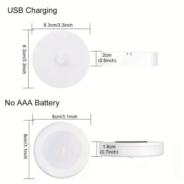 1pc Motion Sensor Night Light - Wireless LED Detector Lamp for Bedroom Staircase Closet and Room Decor-