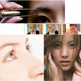 1pc Portable Stainless Steel Smart Design Eyebrow Hair Remove Tweezer With LED Light Makeup Tool