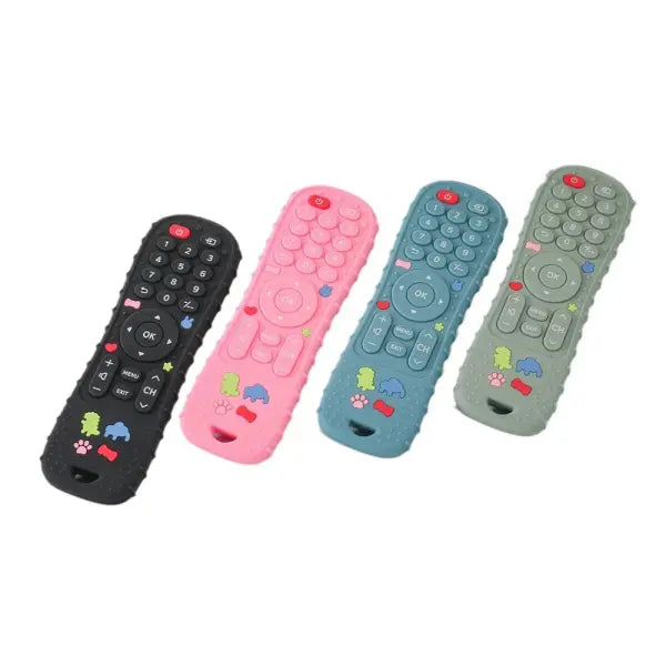 1PC Silicone Baby Toys TV Remote Control Shape Teether Toy BPA Free Silicone Teething Chewing Toy Sensory Baby