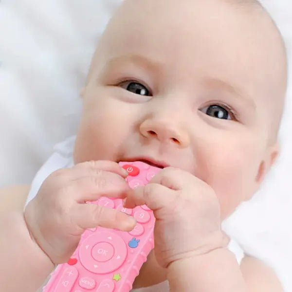 1PC Silicone Baby Toys TV Remote Control Shape Teether Toy BPA Free Silicone Teething Chewing Toy Sensory Baby