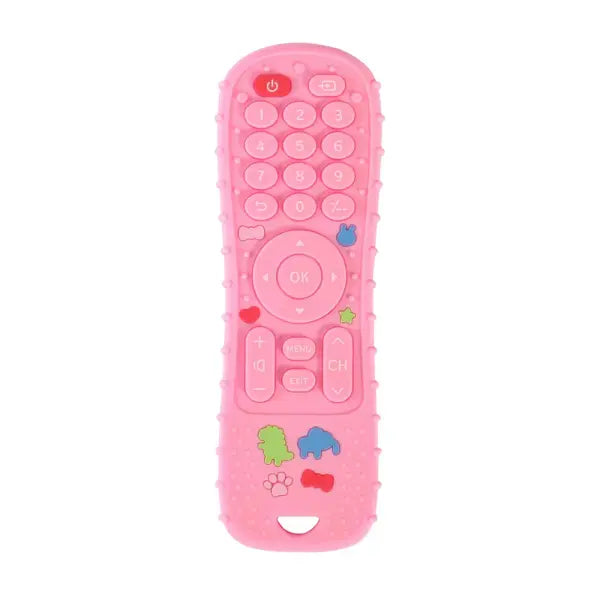 1PC Silicone Baby Toys TV Remote Control Shape Teether Toy BPA Free Silicone Teething Chewing Toy Sensory Baby