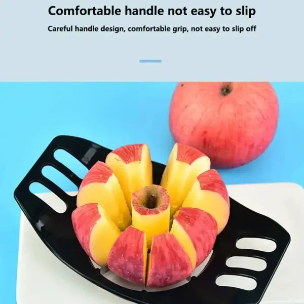 Apple Cutter Vegetable Tools Stainless Steel Slices Fruit in Seconds - 1pc black