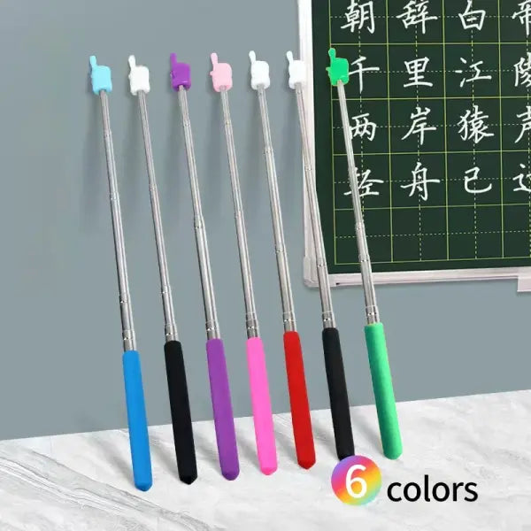 1PC Stainless Steel Pointer Finger Student Reading Sticks Whiteboard Teaching Pointer Sticks Handheld пикми указка