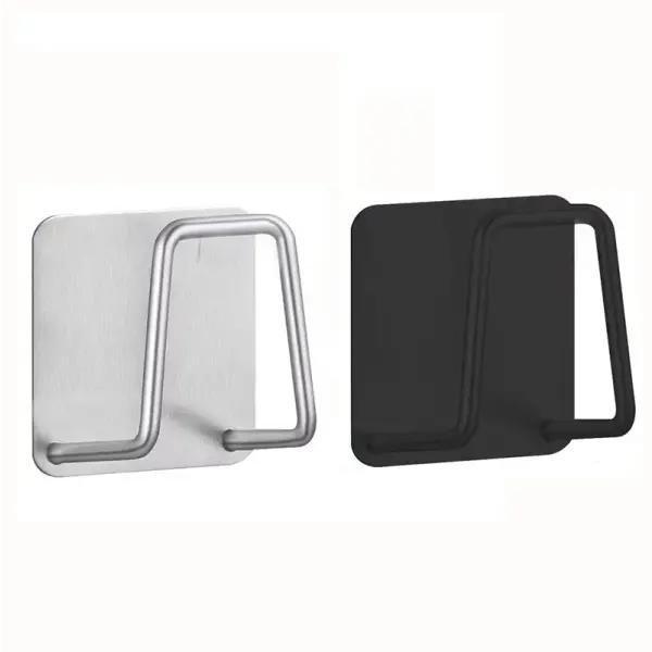1pc Stainless Steel Sink Sponge Rack For Sponge Steel Wire Ball Draining Paste The Inner Wall Of The Sink Kitchen