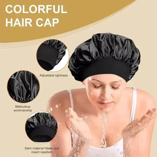 Satin Lined Bonnet Hair Wrap for Women (Soft Silk Satin) – Sleep Cap
