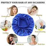 Satin Lined Bonnet Hair Wrap for Women (Soft Silk Satin) – Sleep Cap
