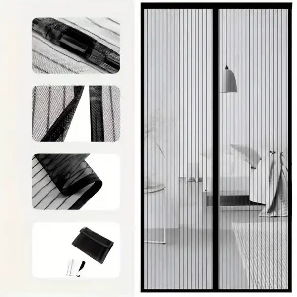 1PCSAnti-Mosquito Net Summer Automatic Closing Magnetic Mosquito Net Invisible Door Mesh Anti Bug Fly Partition Curtain