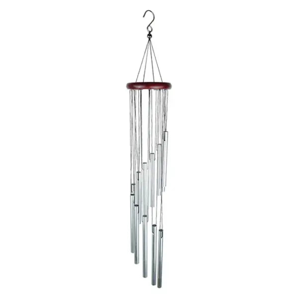 1piece 12 Tubes Aluminum Alloy Wind Chimes with Hook Gold/silver Bells for Outside Home Wedding Party Memorial