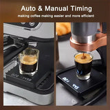 1Set Electronic Coffee Scale with Silicone Pad Digital Coffee Scale with Timer LED Display USB Charging Home Cafe