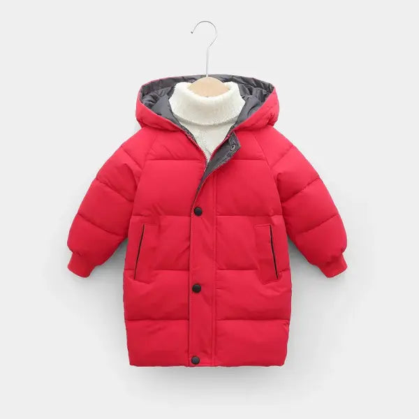 Girls Winter Jacket Zipper Hoodie Polyester 2-10 Years