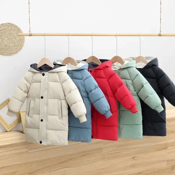 Girls Winter Jacket Zipper Hoodie Polyester 2-10 Years