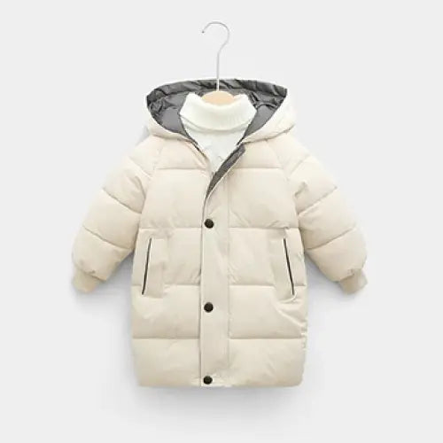 Girls Winter Jacket Zipper Hoodie Polyester 2-10 Years - As The Picture 2 / 7T-8T(Size140)