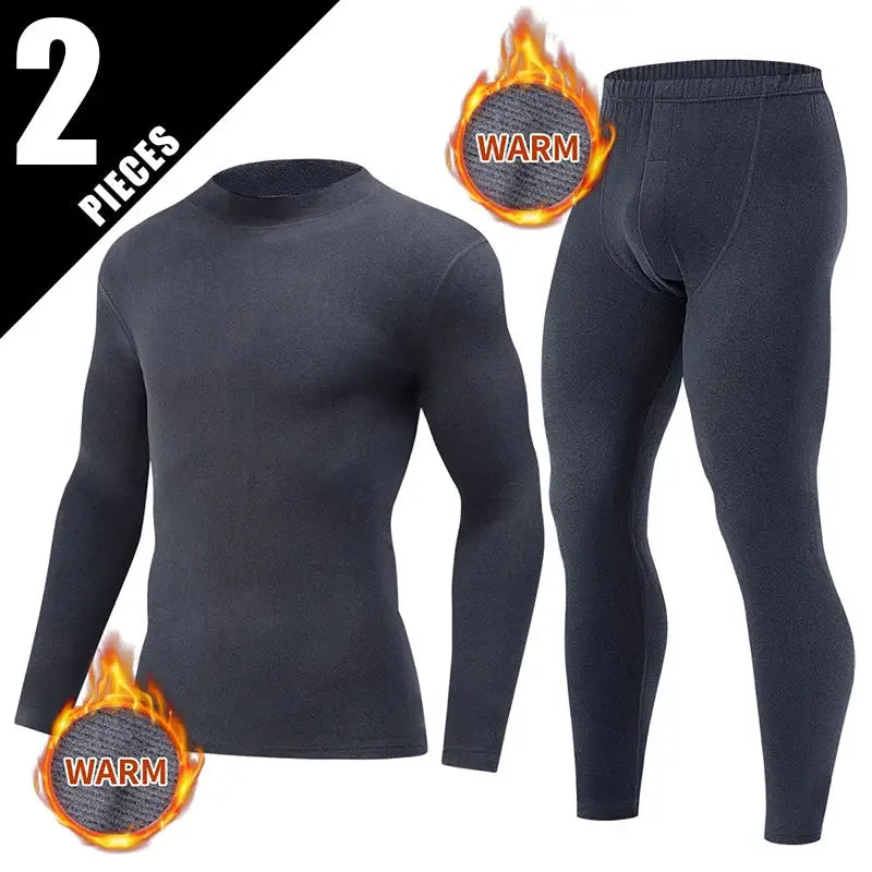 2/4 Pcs Men’s Solid Color Simple Autumn And Winter Thermal Underwear Comfortable And Casual Bottoming Underwear