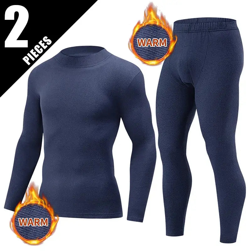 2/4 Pcs Men’s Solid Color Simple Autumn And Winter Thermal Underwear Comfortable And Casual Bottoming Underwear