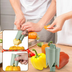 2-in-1 Fruit and Chili Pepper Corer Portable Seed Removing Tool - Himpall