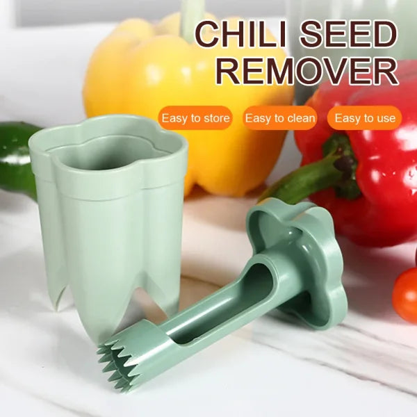 2-in-1 Fruit and Chili Pepper Corer Portable Seed Removing Tool - Himpall