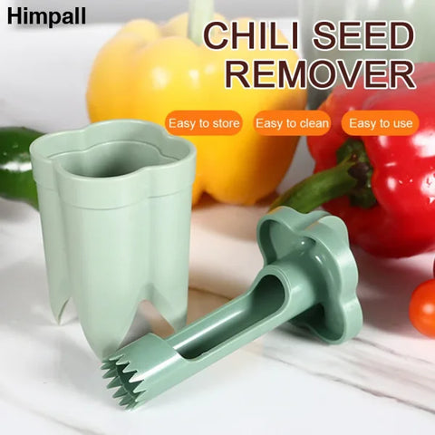 2-in-1 Fruit and Chili Pepper Corer Portable Seed Removing Tool